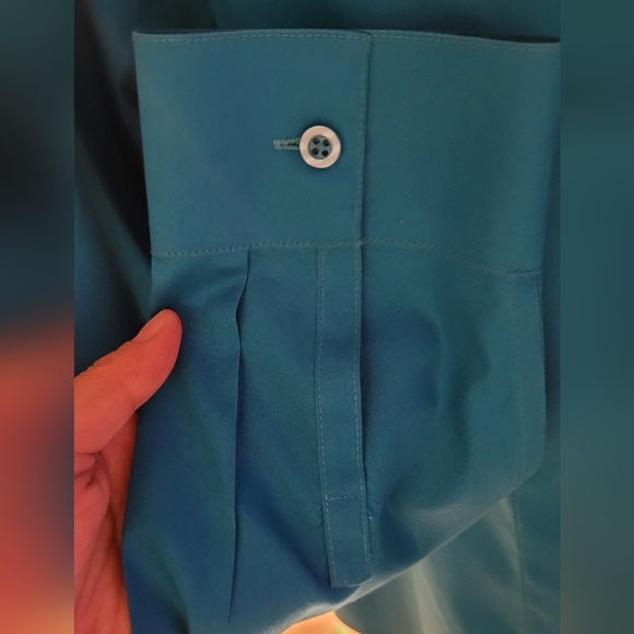 Chicos button down teal shirt - Picture 5 of 7